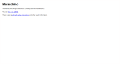 Desktop Screenshot of maraschinoproject.com